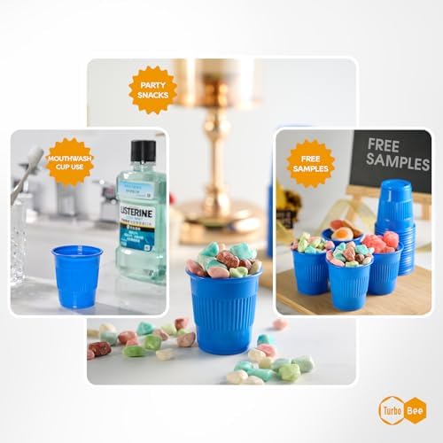 Turbo Bee Paquete de 600 Vasos Plásticos de 3 oz para Baño, Vasos Desechables a Prueba de Fugas para Enjuague Bucal, Ideal para Baños de Invitados - imagen 4