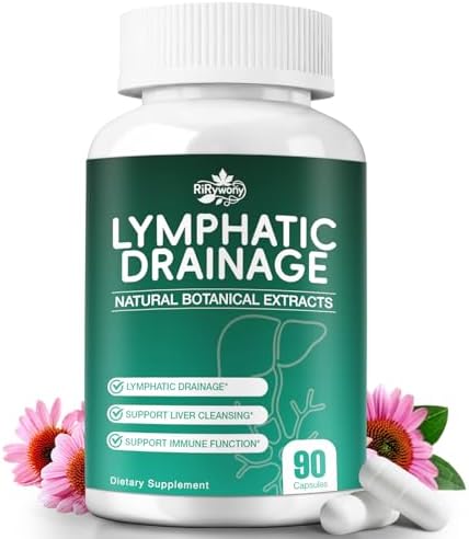 Suplementos de Drenaje Linfático y Limpieza Hepática RiRywony – Cápsulas Herbales Naturales con Equinácea, Apoya el Sistema Linfático, Balance de - imagen 1