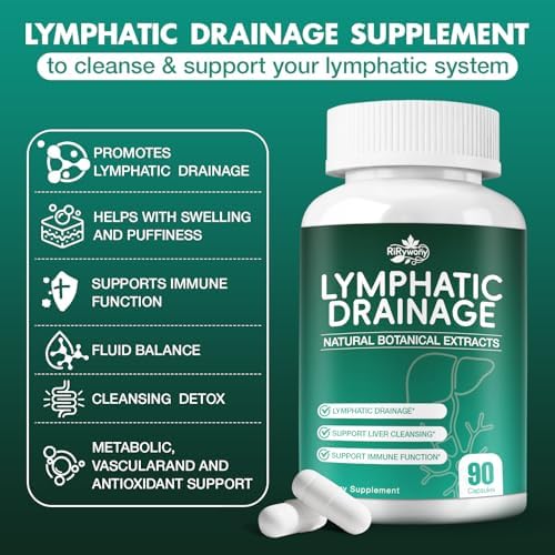 Suplementos de Drenaje Linfático y Limpieza Hepática RiRywony – Cápsulas Herbales Naturales con Equinácea, Apoya el Sistema Linfático, Balance de - imagen 2