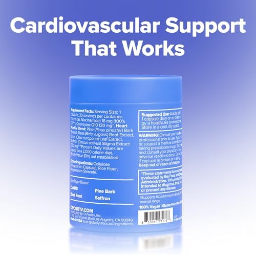 Cápsulas O Positiv MENO para Corazón y Presión Arterial – Soporte Diario para Circulación Saludable, Manejo del Estrés y Presión Arterial – con - imagen 6