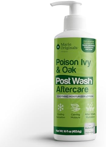 Loción de Cuidado Posterior Marie Originals para Poison Ivy & Oak – Crema Refrescante para Picazón – Hidratante con Aceite de Árbol de Té y Menta – - imagen 1