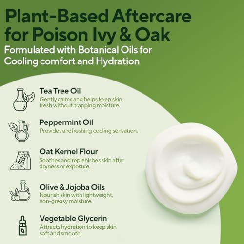 Loción de Cuidado Posterior Marie Originals para Poison Ivy & Oak – Crema Refrescante para Picazón – Hidratante con Aceite de Árbol de Té y Menta – - imagen 3