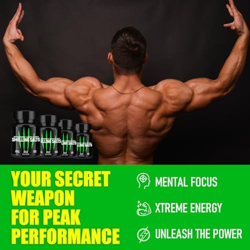 Sales de Aroma para Atletas, Tarro Portátil de Sales Aromáticas para Gimnasio, Levantamiento de Pesas y Entrenamiento, Apoyo Rápido para Enfoque - imagen 3
