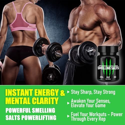 Sales de Aroma para Atletas, Tarro Portátil de Sales Aromáticas para Gimnasio, Levantamiento de Pesas y Entrenamiento, Apoyo Rápido para Enfoque - imagen 5