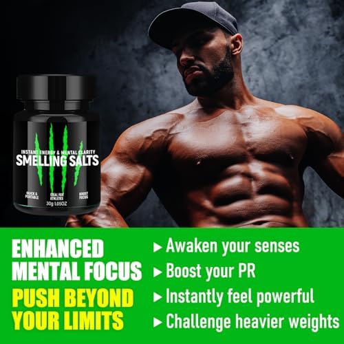 Sales de Aroma para Atletas, Tarro Portátil de Sales Aromáticas para Gimnasio, Levantamiento de Pesas y Entrenamiento, Apoyo Rápido para Enfoque - imagen 6