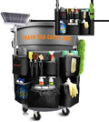 Bolsa Caddy para Bote de Basura de 32-55 Galones, Hongmed, Organizador de Nylon Resistente con Múltiples Bolsillos y Correas Ajustables para Limpieza - imagen 1