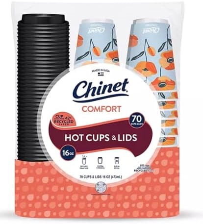 Tazas y tapas Valpa Comfort, 16 oz. (70 piezas) Chinet - imagen 1