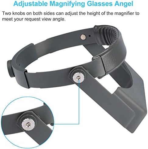 Lupa de Cabeza con Doble Lente, Magnificador Profesional 1.5X 2X 2.5X 3.5X para Joyería, Lectura y Manualidades - imagen 3