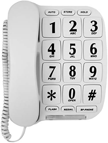 Teléfono de Botones Grandes para Pared o Escritorio con Altavoz y Memoria - imagen 2