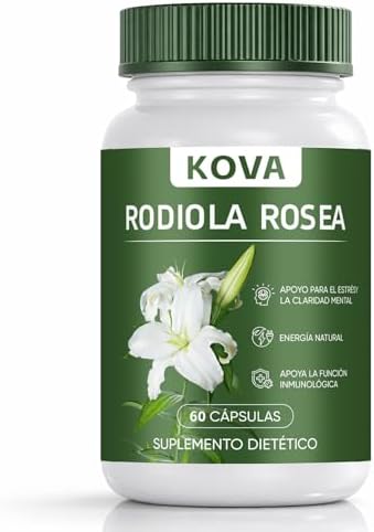 Cápsulas de Rhodiola Rosea WEERSHUN KOVA | Suplemento de Extracto, Apoyo Energético y para el Estrés Diario, Función Inmunológica, 60 Cápsulas - imagen 1