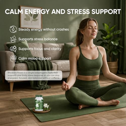Cápsulas de Rhodiola Rosea WEERSHUN KOVA | Suplemento de Extracto, Apoyo Energético y para el Estrés Diario, Función Inmunológica, 60 Cápsulas - imagen 3