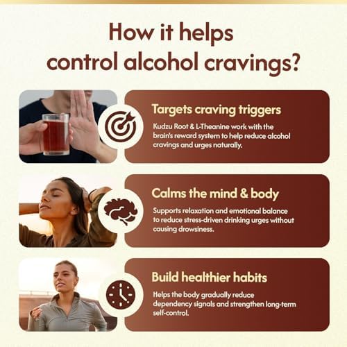 Gomitas para Dejar el Alcohol, Suplemento Natural para Apoyo a la Salud del Hígado, Reducción Gradual, 30 Días - imagen 5