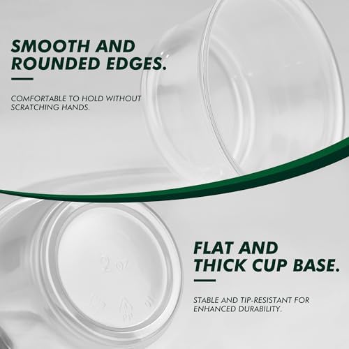 Set de 500 Tazas para Jello de 2 oz CELLURA con Tapas, Vasos de Plástico Transparentes para Soufflé, Preparación de Comidas, Picnic y Aderezos - imagen 4