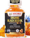 Gomitas de Aceite de Semilla Negra Orgánico Doc Mila 1500mg - Cápsulas de Aceite de Semilla Negra con Miel y Sabor a Piña - Sin Gluten, Sin Soja y No - imagen 1