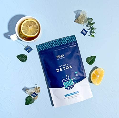 Té Detox Extremo Bella All Natural - 30 Bolsitas para Uso Diario con Hierbas Naturales, 3.17 Onzas - imagen 6