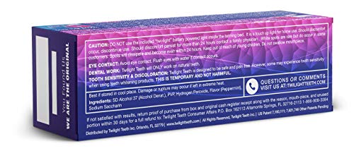 Kit de Blanqueamiento Dental Twilight | Incluye Gel Blanqueador, Boquilla para Uso en Camas de Bronceado y Luz UV Potente para Blanqueo en Casa | - imagen 4