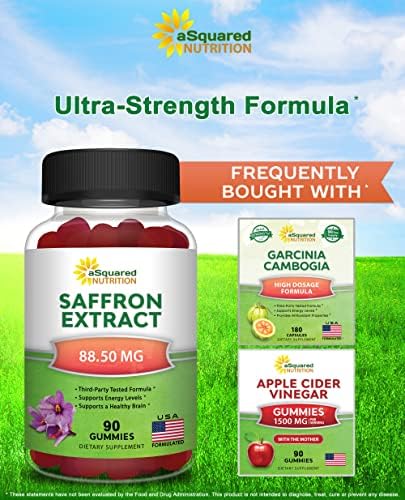 Gomitas de Azafrán aSquared Nutrition - Suplemento de Extracto de Azafrán - Alternativa Natural a Cápsulas, Pastillas, Polvo y Té - imagen 5