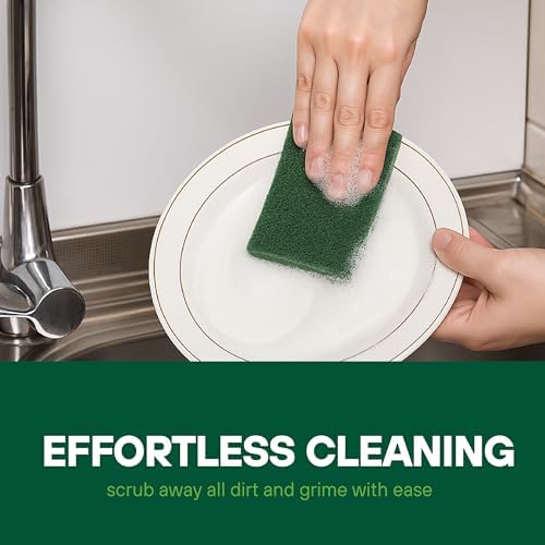 Rollo de Estropajos SCRUBIT - 19 FT de Estropajos Verdes para Lavado de Platos - No Rayan, Abrasivos y Resistentes para Cocina, Ollas, Sartenes, - imagen 3