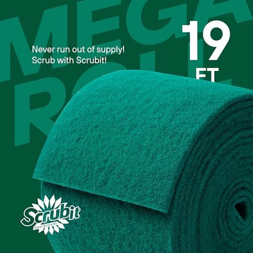Rollo de Estropajos SCRUBIT - 19 FT de Estropajos Verdes para Lavado de Platos - No Rayan, Abrasivos y Resistentes para Cocina, Ollas, Sartenes, - imagen 6