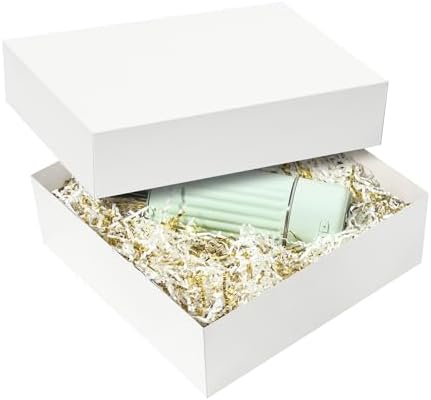 Cajas de Regalo Grandes Mefleet 12x12x4 Pulgadas con Tapa, Paquete de 10, Cajas Cuadradas para Ropa, Bufandas, Regalos de Navidad y Cumpleaños, Color - imagen 3
