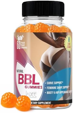 Gomitas BBL para Curvas Femeninas - Aumentador de Peso con Aguaje, Pueraria Mirifica y Fenogreco | Crecimiento de Glúteos y Mejora de Caderas (60 - imagen 1