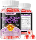 Gomitas de Citrato de Magnesio 420mg para Adultos - Doble Capa - con 10 Mil Millones de CFU - 5 Cepas de Probióticos y Calcio, D3, Biotina, Hierro, - imagen 1