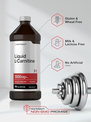 Horbäach L-Carnitina Líquida 3000 mg | 16 oz | Sabor Berry | Suplemento de Máxima Potencia | Vegetariano, No Transgénico y Sin Gluten - imagen 5