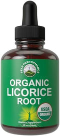Extracto Líquido de Regaliz Orgánico USDA - Suplemento Vegano para Digestión y Salud Respiratoria, Sin Azúcar, Libre de Gluten - imagen 1