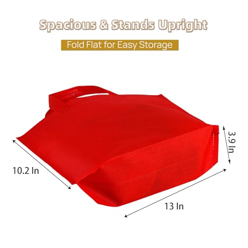 Nicunom 60 Piezas de Bolsas de Tela No Tejida para Fiestas, 13 x 10, Coloridas y Reutilizables, Bolsas de Regalo con Asas para Cumpleaños y Baby - imagen 3