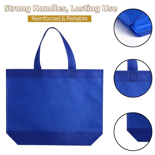 Nicunom 60 Piezas de Bolsas de Tela No Tejida para Fiestas, 13 x 10, Coloridas y Reutilizables, Bolsas de Regalo con Asas para Cumpleaños y Baby - imagen 4