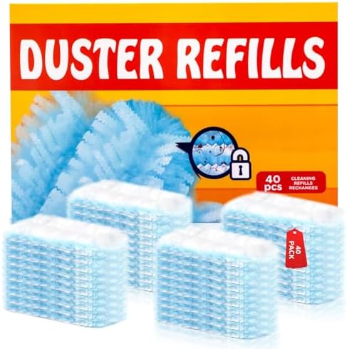 Recargas de 40 Piezas para Duster Electroestático Swiffer, Dusters Desechables Sin Fragancia para Limpiar el Hogar, Persianas, Ventiladores y Esquinas - imagen 1