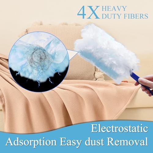 Recargas de 40 Piezas para Duster Electroestático Swiffer, Dusters Desechables Sin Fragancia para Limpiar el Hogar, Persianas, Ventiladores y Esquinas - imagen 3