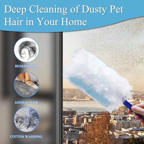 Recargas de 40 Piezas para Duster Electroestático Swiffer, Dusters Desechables Sin Fragancia para Limpiar el Hogar, Persianas, Ventiladores y Esquinas - imagen 4