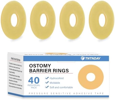 Anillo Barrera Ostomía TNTNDAY 40PCS, Anillos Adaptables de 2mm para Bolsa de Ostomía, Suministros para Colostomía, Ileostomía y Urostomía, Sellos - imagen 1
