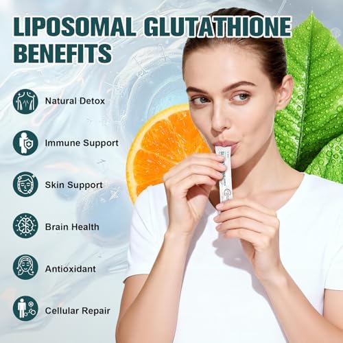 Suplemento Liposomal de Glutatión 1500mg, 12 en 1, Alta Absorción Líquida con NAD+, CoQ10, NAC y Ácido Alfa Lipoico - Apoya la Desintoxicación - imagen 3