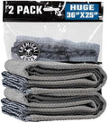 Toalla de Secado de Microfibra Waffle Weave Gray Matter de Chemical Guys, Paquete de 2, Toallas Gigantes para Secado Rápido de Autos, Sin Rayas - imagen 1