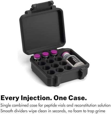 Estuche para Viales de Péptidos de 3ml y 30ml | Seguro para Refrigerador y Congelador con Regulación de Temperatura - imagen 3