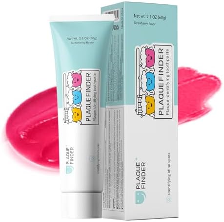 Pasta de Dientes Reveladora de Placa para Niños, Sabor Fresa con Flúor, Herramienta Divertida de Salud Oral para 3 Años+, 2.1oz - imagen 1