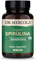 Dr. Mercola Spirulina Orgánica - 2,000 mg - Certificada USDA - Apoya la Desintoxicación y Salud Inmunológica - Superalimento - Sin OGM, Sin Gluten y - imagen 1