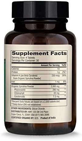 Dr. Mercola Spirulina Orgánica - 2,000 mg - Certificada USDA - Apoya la Desintoxicación y Salud Inmunológica - Superalimento - Sin OGM, Sin Gluten y - imagen 2