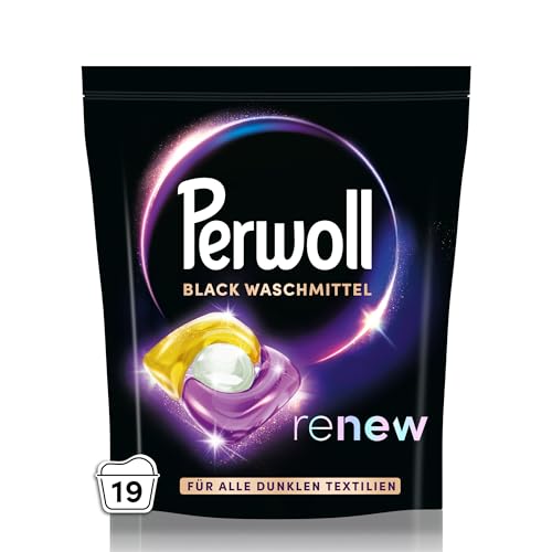 Detergente Perwoll Caps Negro (19 Lavados) | Detergente Todo en Uno | Limpieza Suave y Renovación de Colores y Fibras | Para Textiles Oscuros | Con - imagen 2