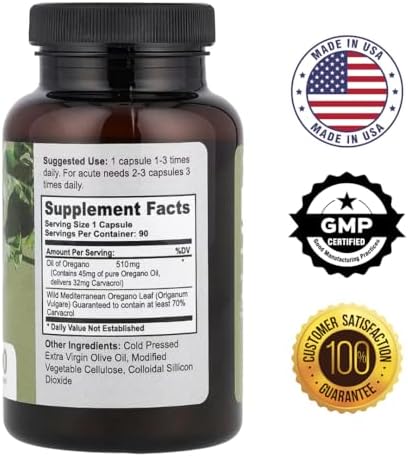 Cápsulas Blandas Vegetarianas de Aceite de Orégano Silvestre - California Natural - Apoyo al Sistema Inmunológico y Digestivo - 90 Controles - imagen 2