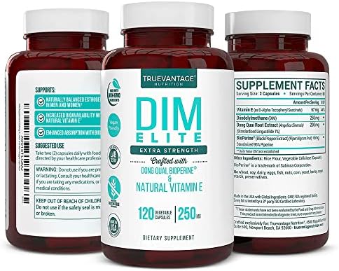 Suplemento DIM 250mg (Diindolilmetano) con Dong Quai, Vitamina E Natural y BioPerine - Alivio para la Menopausia y Acné Hormonal - Soporte Hormonal - imagen 7