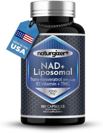Suplemento Liposomal de NAD+ Naturgizer+ con Resveratrol, Vitamina B3 y TMG | Fórmula Real de NAD Plus | Apoyo Energético y Antienvejecimiento 4 en 1 - imagen 6