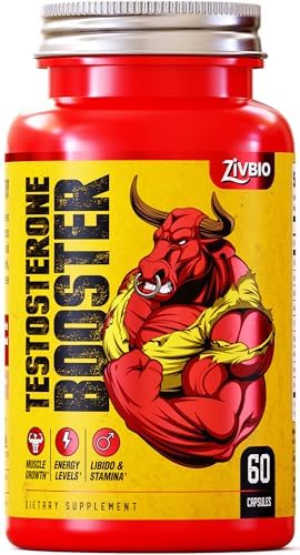 Suplemento Aumentador de Testosterona para Hombres - Mejora Muscular, Energía y Fuerza - Con Ashwagandha, Tongkat Ali, DIM, Zinc y Tribulus - 60 - imagen 1