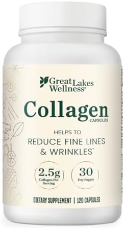 Píldoras de Colágeno Hidrolizado Great Lakes Wellness – Apoya Cabello, Piel, Uñas, Articulaciones y Digestión – No GMO, Keto, Kosher, Colágeno - imagen 1