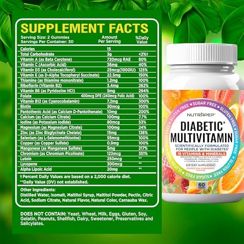 Gomitas Masticables Multivitamínicas NutraPep Premium para Mujeres y Hombres - Suplemento Sin Azúcar y Sin Gluten - Calcio, Magnesio, Zinc, - imagen 7