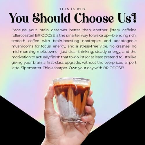 Café de Hongo con Colágeno de Pastoreo - Café Instantáneo Adaptogénico para Energía, Enfoque y Claridad Mental - Con Melena de León, Chaga y - imagen 5