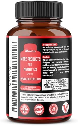 Zolotus 2 Paquetes de Tribulus Terrestris con Raíz de Maca, Raíz de Ashwagandha y Ginseng Panax - Suministro para 6 Meses - imagen 3