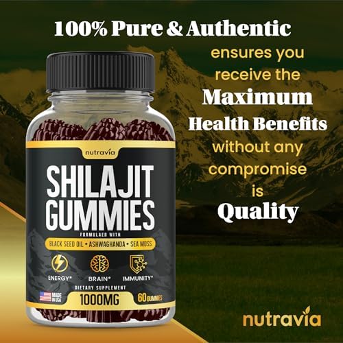 Gomitas de Shilajit 3 en 1 con Musgo Marino, Aceite de Semilla Negra y Ashwagandha - Suplemento Natural con 85+ Minerales, Hecho en EE. UU. (60 - imagen 5